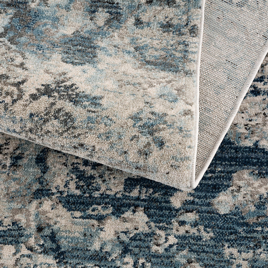 Bodrum Distressed Vintage Blue Rug - Ambedo Home