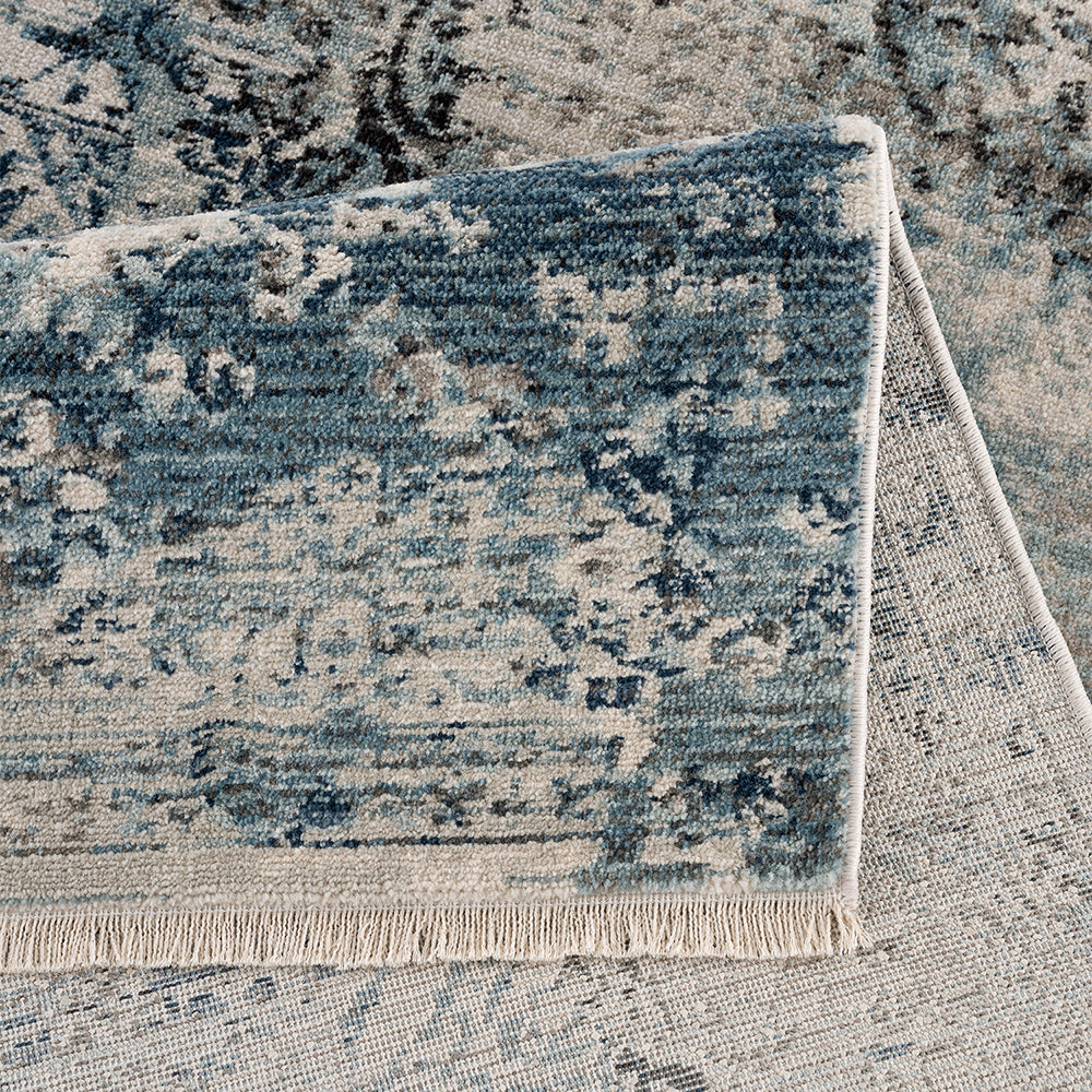 Bodrum Distressed Vintage Blue Rug - Ambedo Home