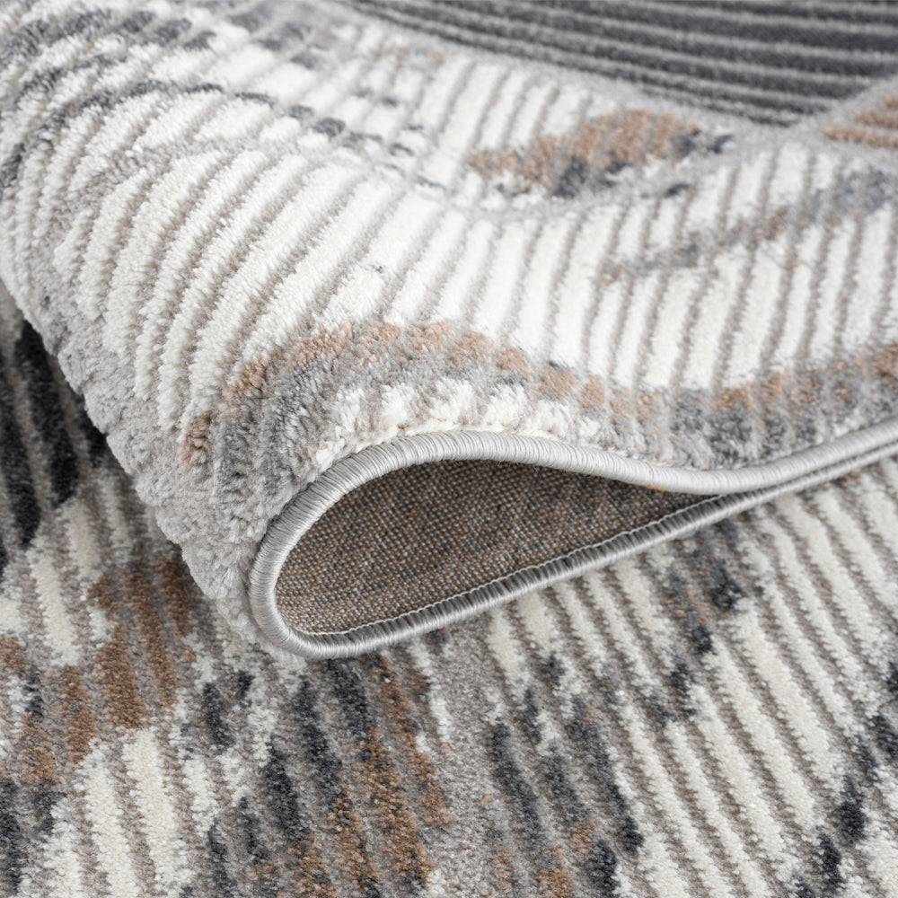 Gabardin Geometric Beige Rug - Ambedo Home