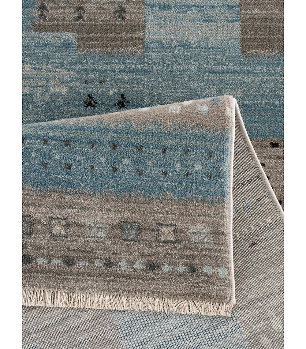 Bodrum Geometric Blue Rug - Ambedo Home